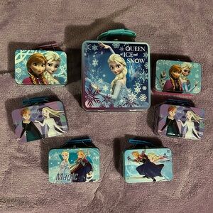 Disney Frozen Lunch Box Set - Blue and Purple